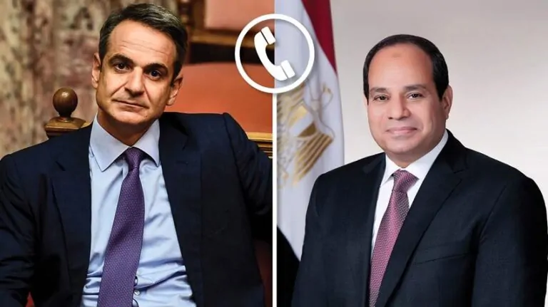 السيسي ورئيس الوزراء اليوناني